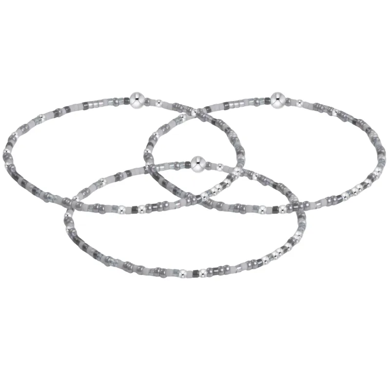 hope unwritten sterling bracelet - kickin' ash (set of 3) sold by enewton