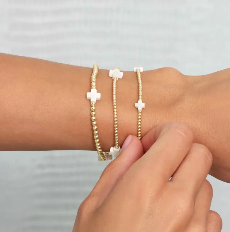 signature cross stack - off-white sold by enewton