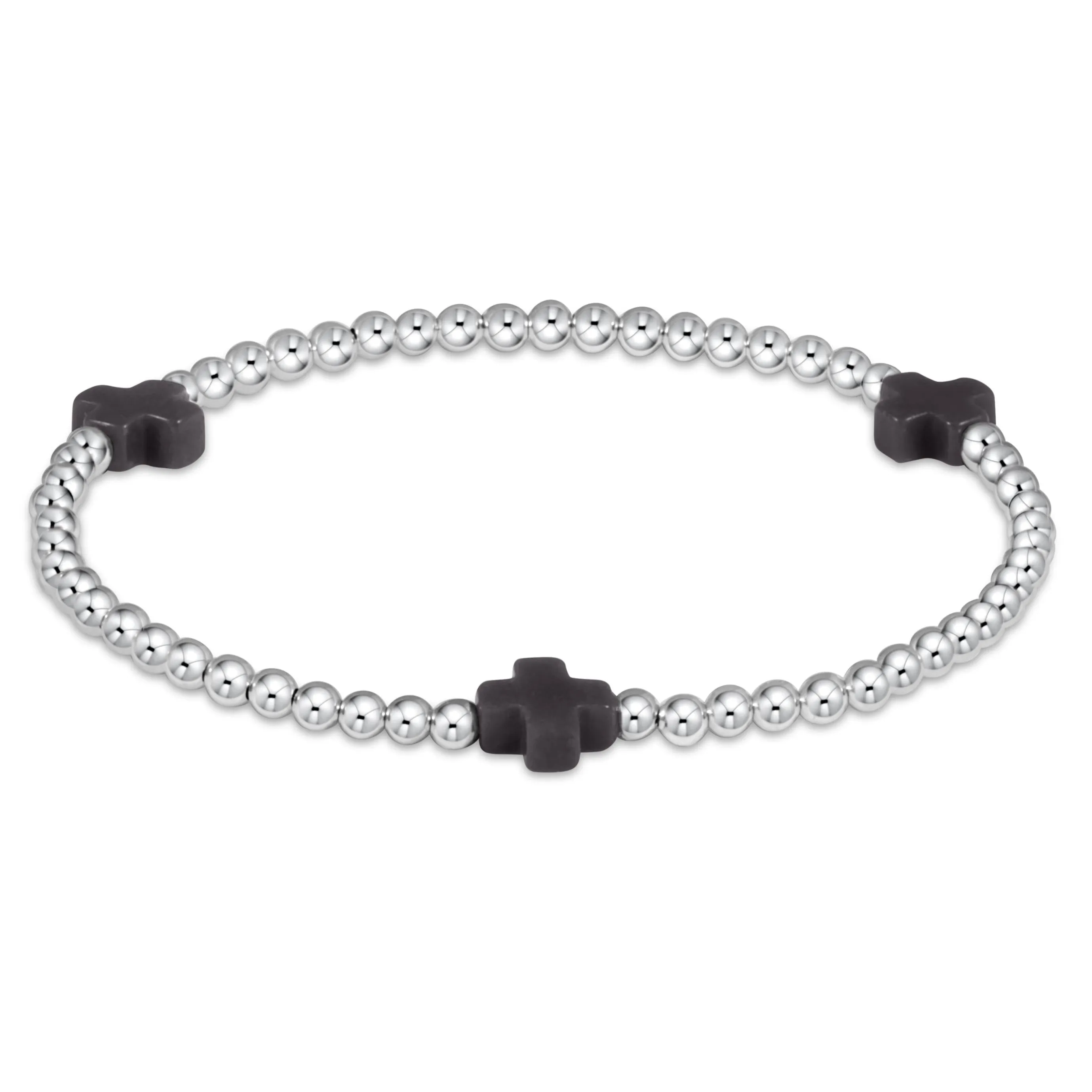 Signature Cross Sterling Pattern 3mm Bead Bracelet sold by enewton product image thumbnail 5