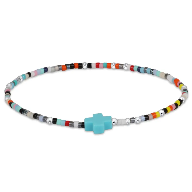 Hope Unwritten Sterling Signature Cross Bracelet - Hot Mess sold by enewton