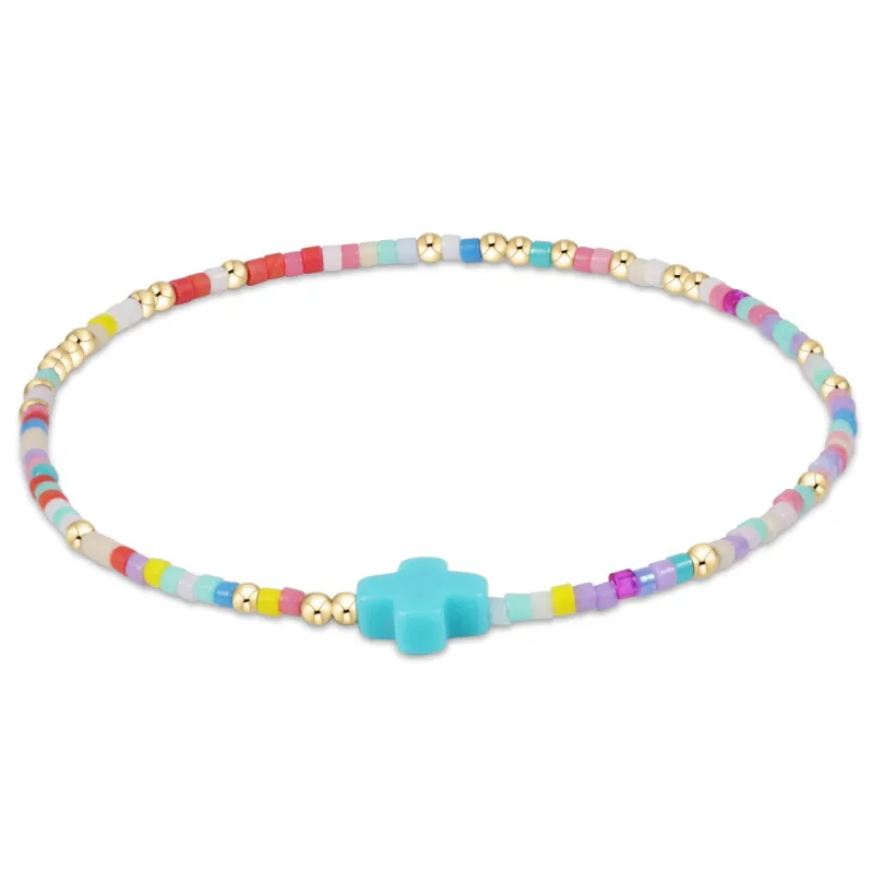 Hope Unwritten Signature Cross Bracelet - Hot Mess sold by enewton