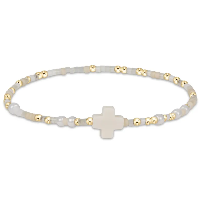 Hope Unwritten Signature Cross Bracelet - Call Me On My Shellphone sold by enewton