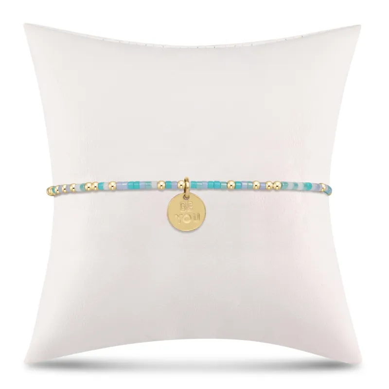 egirl Hope Unwritten Bracelet - Man, I Teal Like A Woman - be you. Small Gold Disc sold by enewton