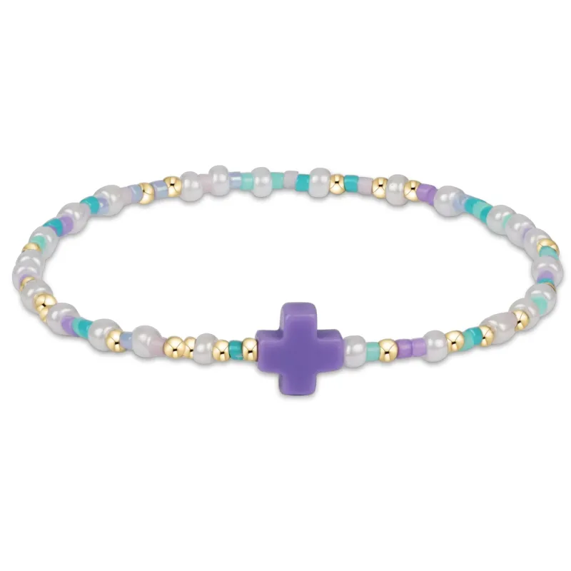 egirl Hope Unwritten Signature Cross Bracelet - How Do You Lilac Me Now? sold by enewton