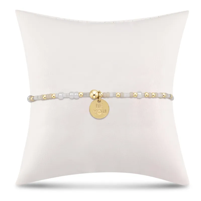 egirl Hope Unwritten Bracelet - Call Me On My Shellphone - be you. Small Gold Disc sold by enewton