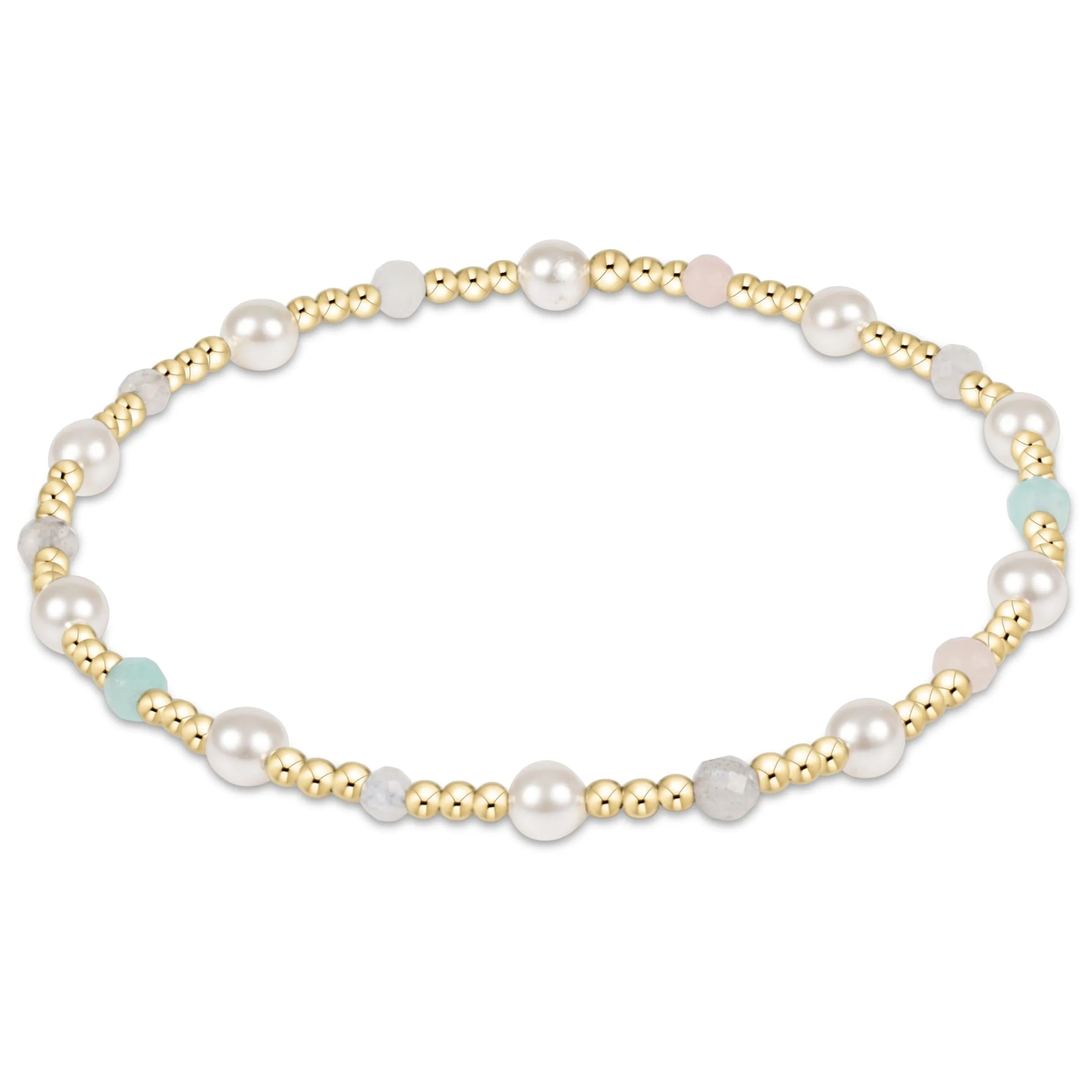 Pearl Sincerity Pattern 4mm Bead Bracelet - Hot Mess SS25 sold by enewton