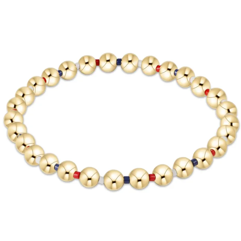Hope Grateful 5mm Bead Bracelet - Firecracker sold by enewton