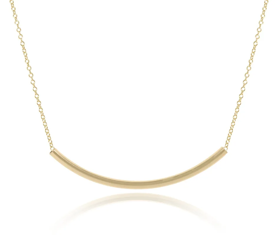 16" Necklace Gold - Bliss Bar Gold sold by enewton