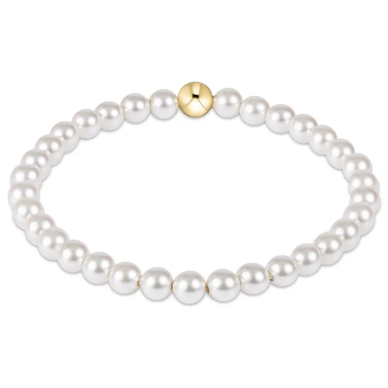 classic pearl 5mm bead bracelet sold by enewton