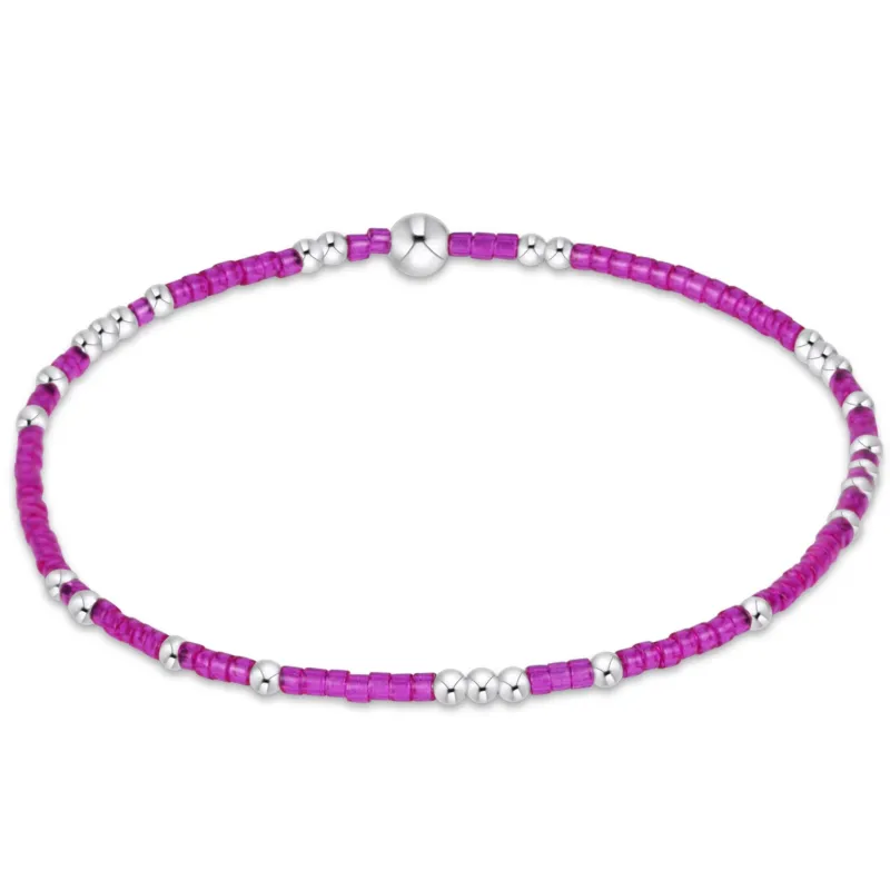 Hope Unwritten Sterling Bracelet - Fuchsia sold by enewton