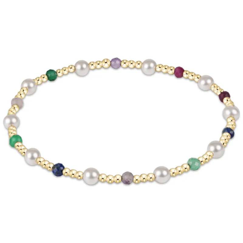 Pearl Sincerity Pattern 4mm Bead Bracelet - Hot Mess FW25 sold by enewton