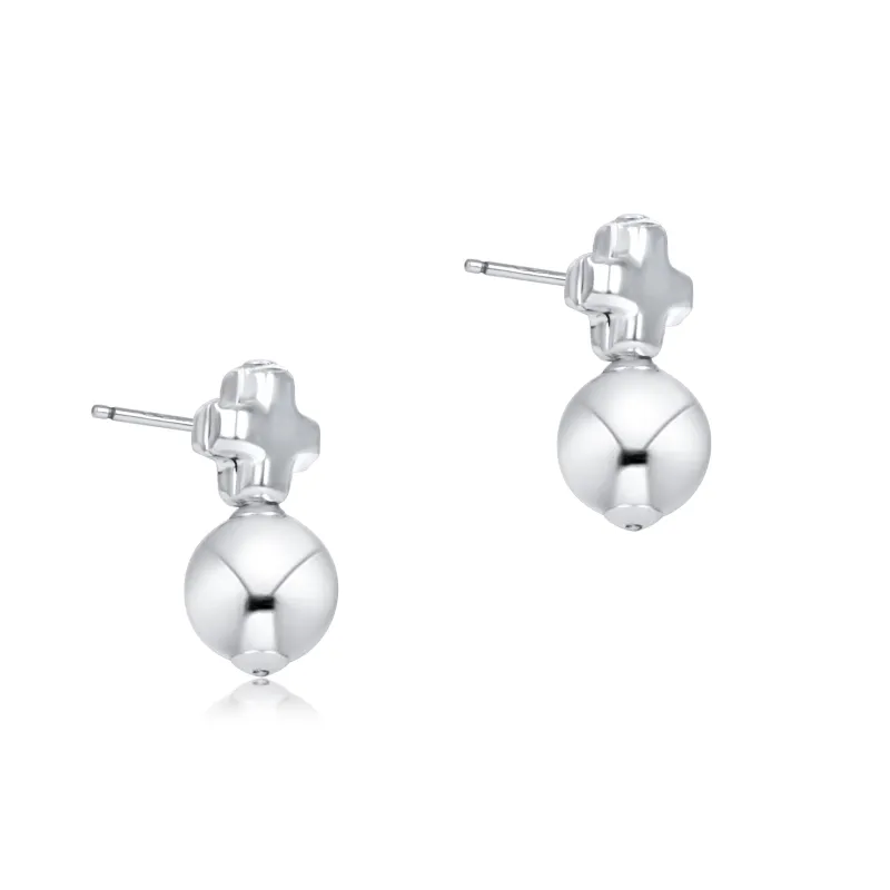 Signature Cross Small Sterling Stud - Classic Sterling sold by enewton