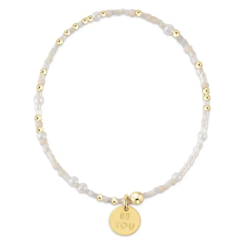 egirl Hope Unwritten Bracelet - Oh Snow You Didn't! - be you. Small Gold Disc sold by enewton
