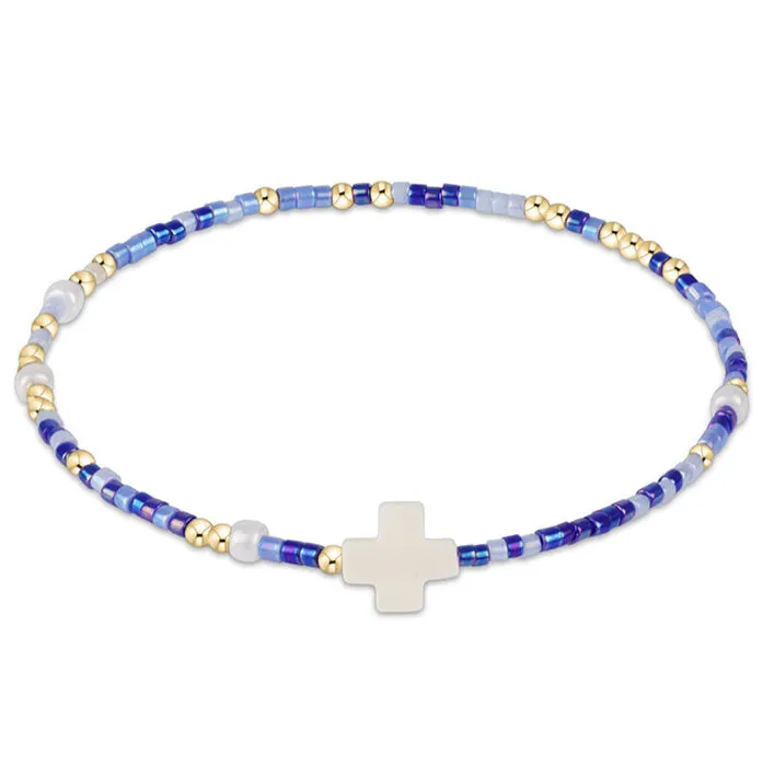 egirl Hope Unwritten Signature Cross Bracelet - Is A Smurf's Butt Blue? sold by enewton