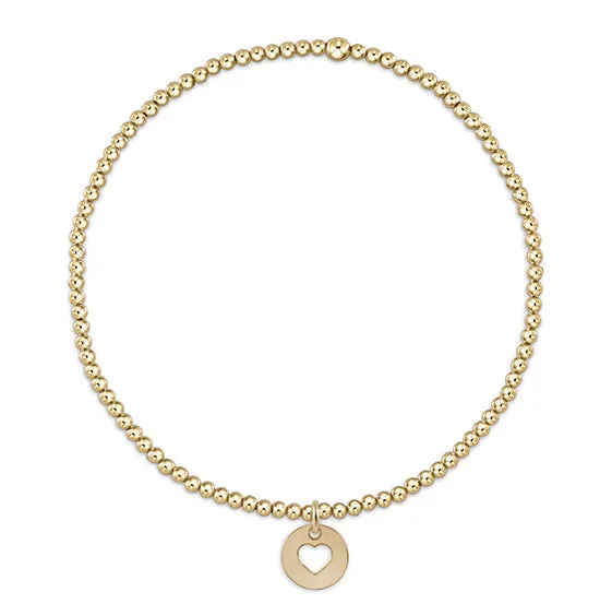 egirl Classic Gold 2mm Bead Bracelet – Love Small Gold Disc sold by enewton