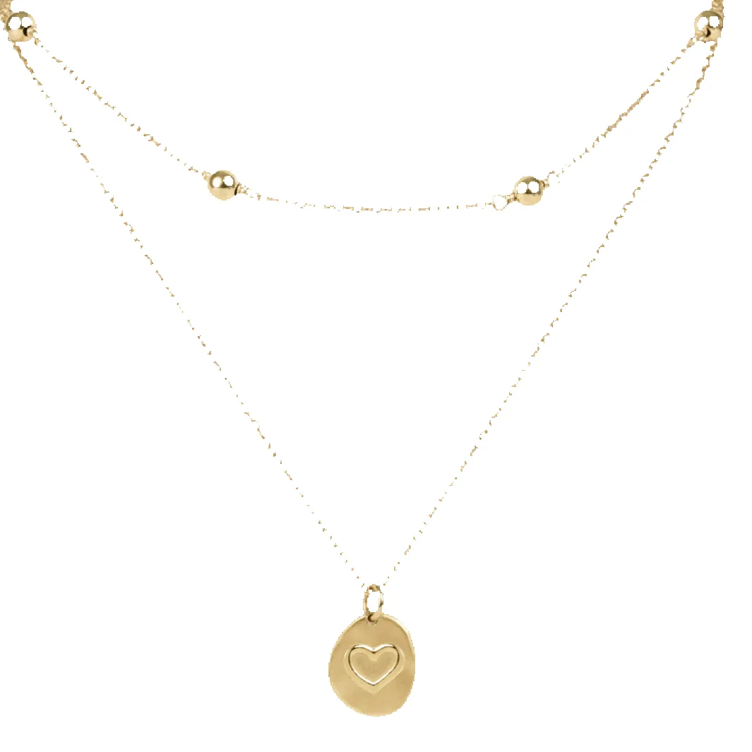 e's go-to gift layers - gold small inspire love sold by enewton