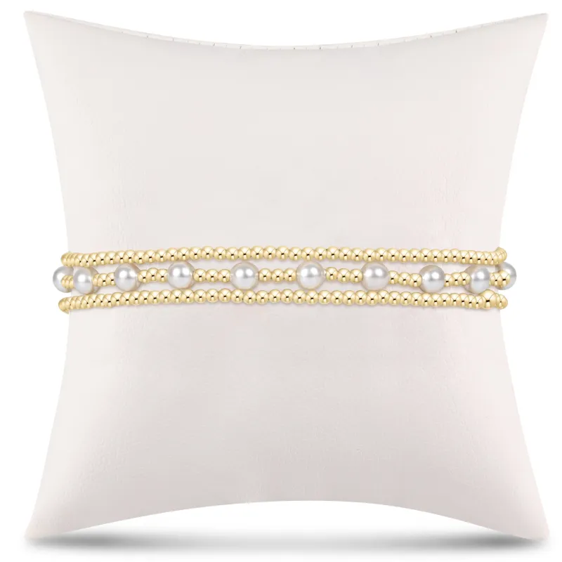 enewton Extends - simply classic sincerity stack - pearl - stack of 3 sold by enewton