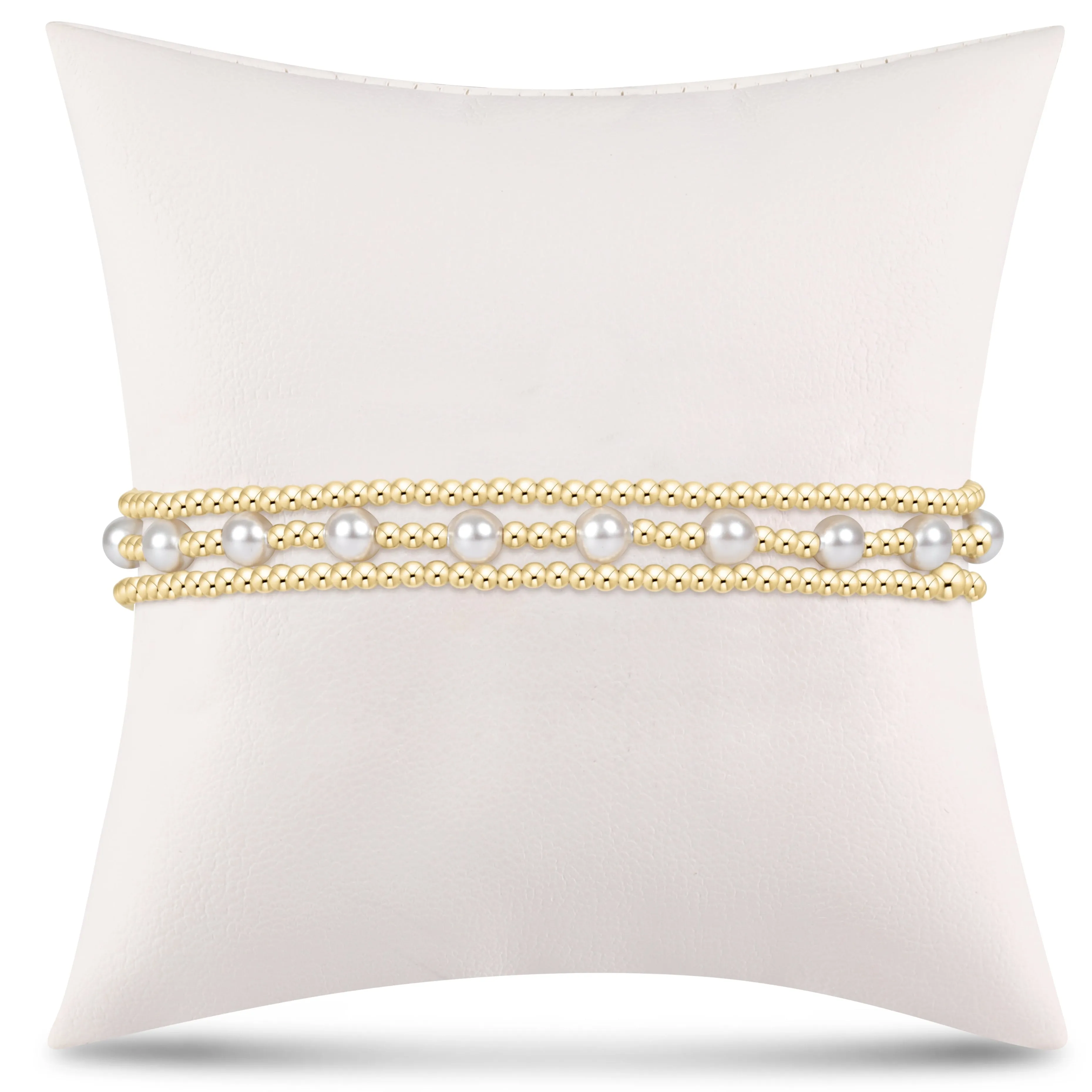 enewton Extends - simply classic sincerity stack - pearl - stack of 3 sold by enewton