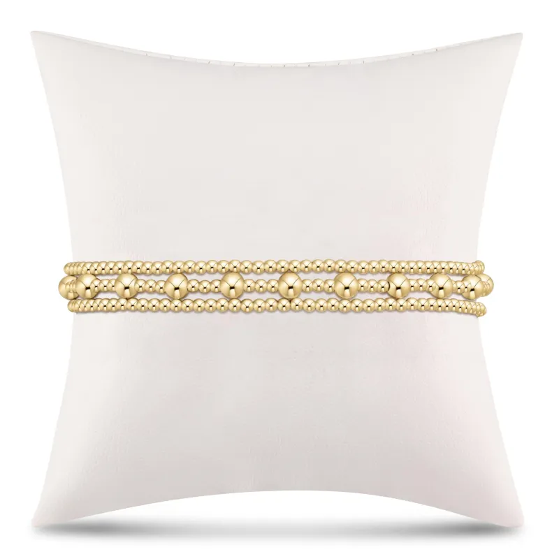 enewton Extends - simply classic sincerity stack - gold - stack of 3 sold by enewton