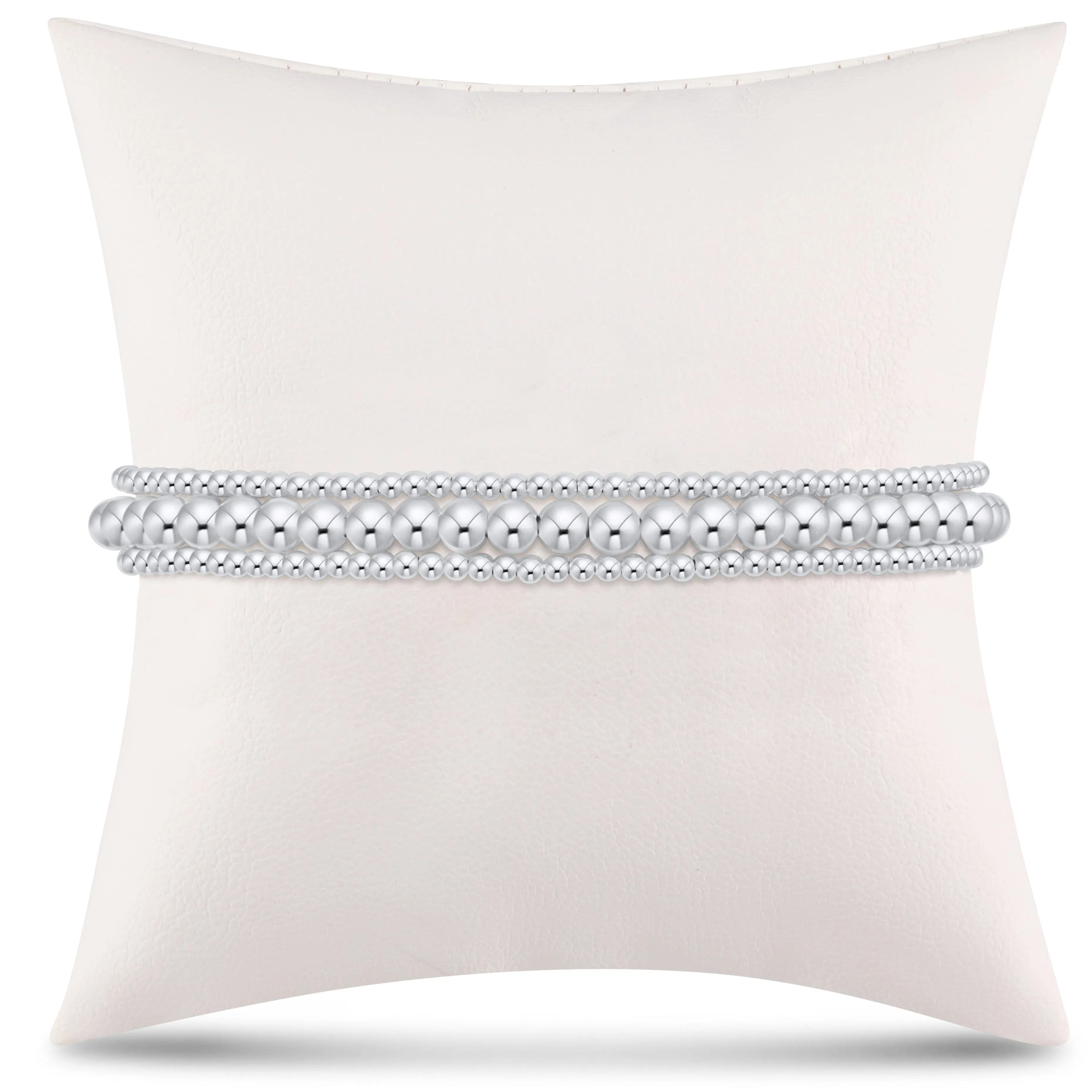 enewton Extends - simply classic sterling stack - 4mm - stack of 3 sold by enewton