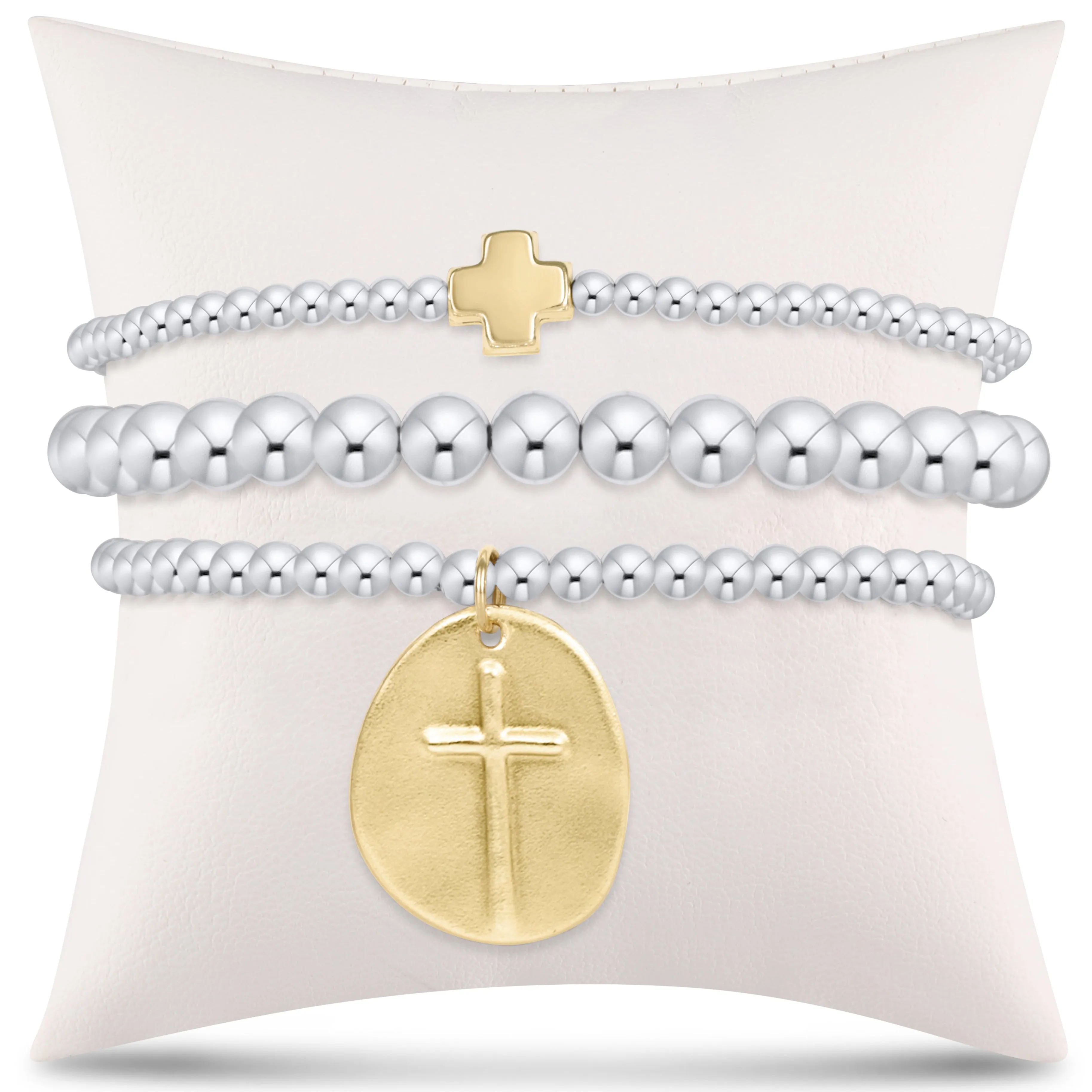 enewton Extends - e's luxe go-to gift stack - mixed metal sold by enewton