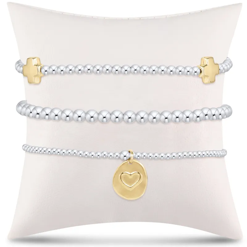 enewton Extends - e's go-to gift stack - mixed metal small inspire love sold by enewton