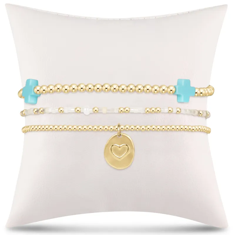 enewton Extends - e's go-to gift stack - turquoise small inspire love sold by enewton