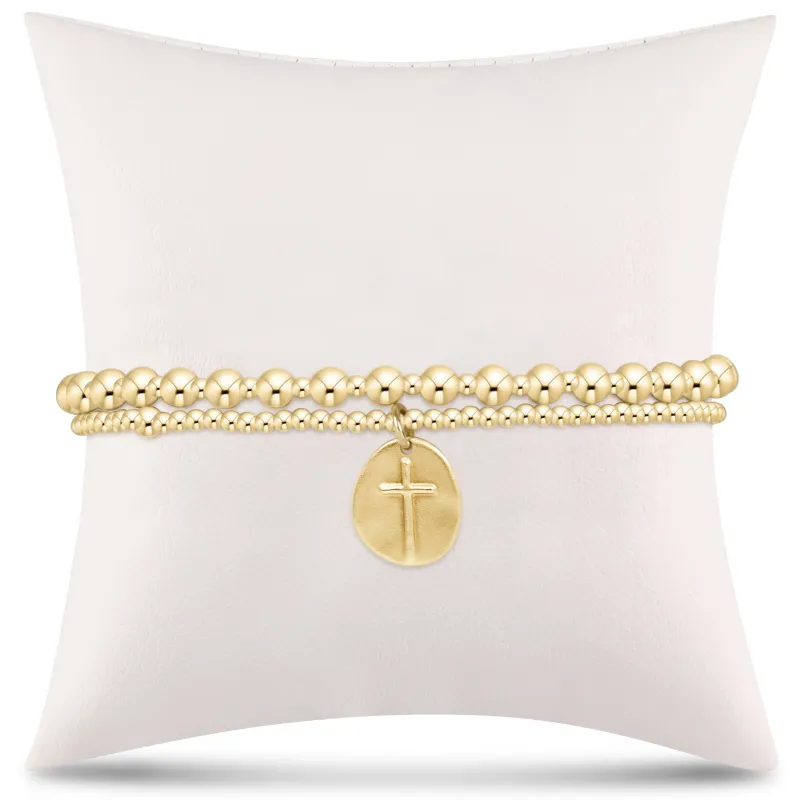 enewton Extends - grateful for you gift stack - gold small inspire sold by enewton