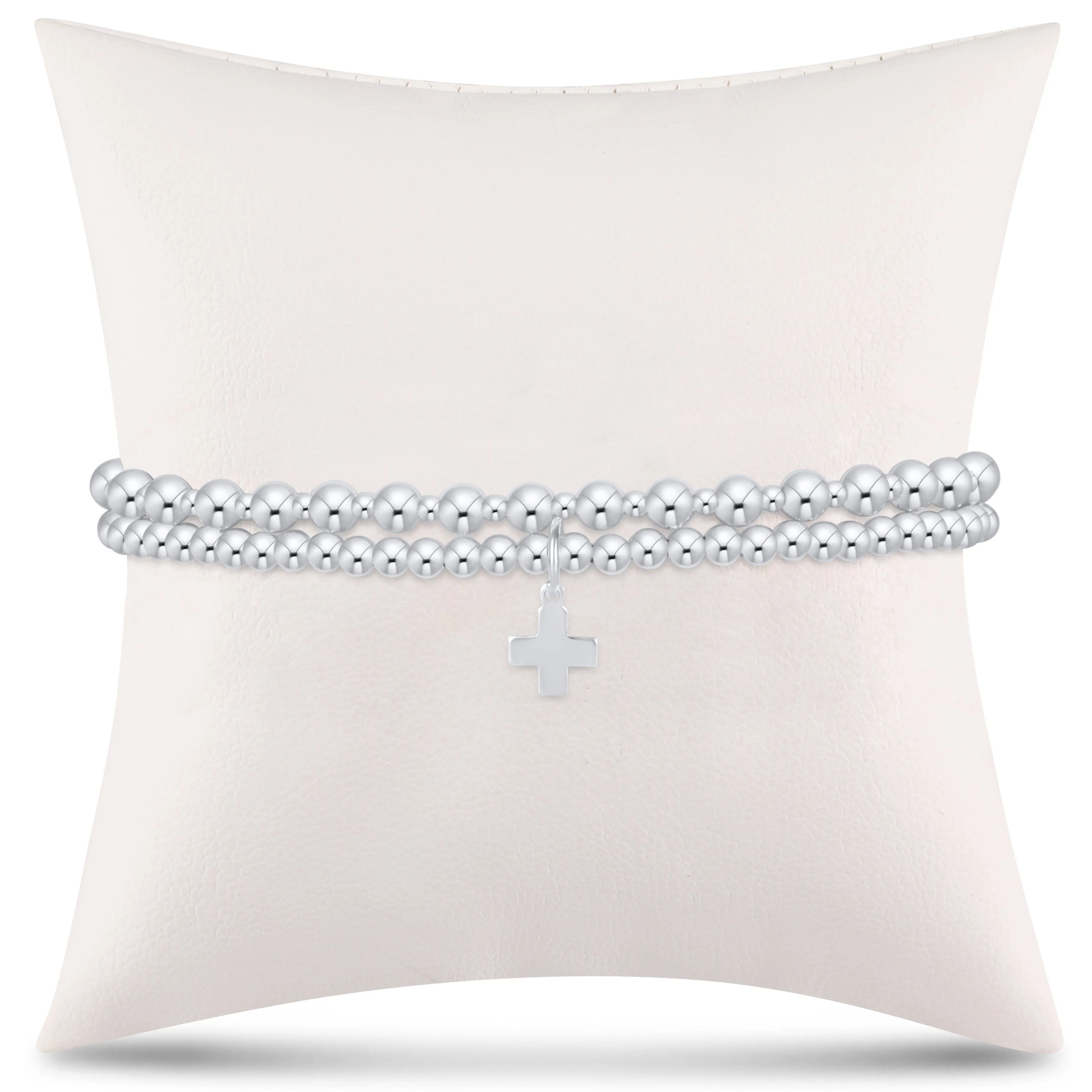 enewton Extends - grateful for you gift stack - sterling signature cross charm sold by enewton