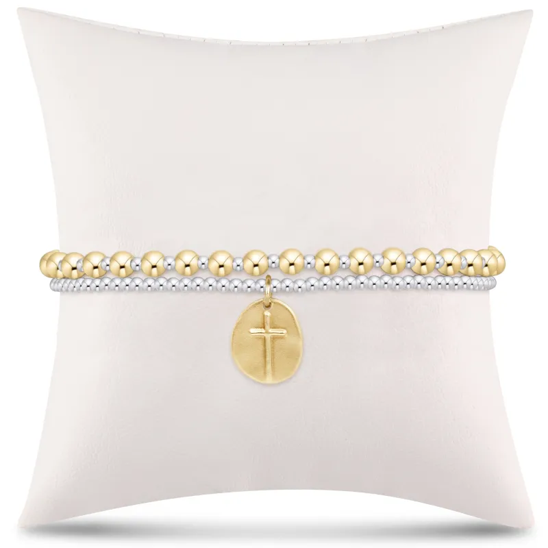 enewton Extends - grateful for you gift stack - mixed metal small inspire sold by enewton