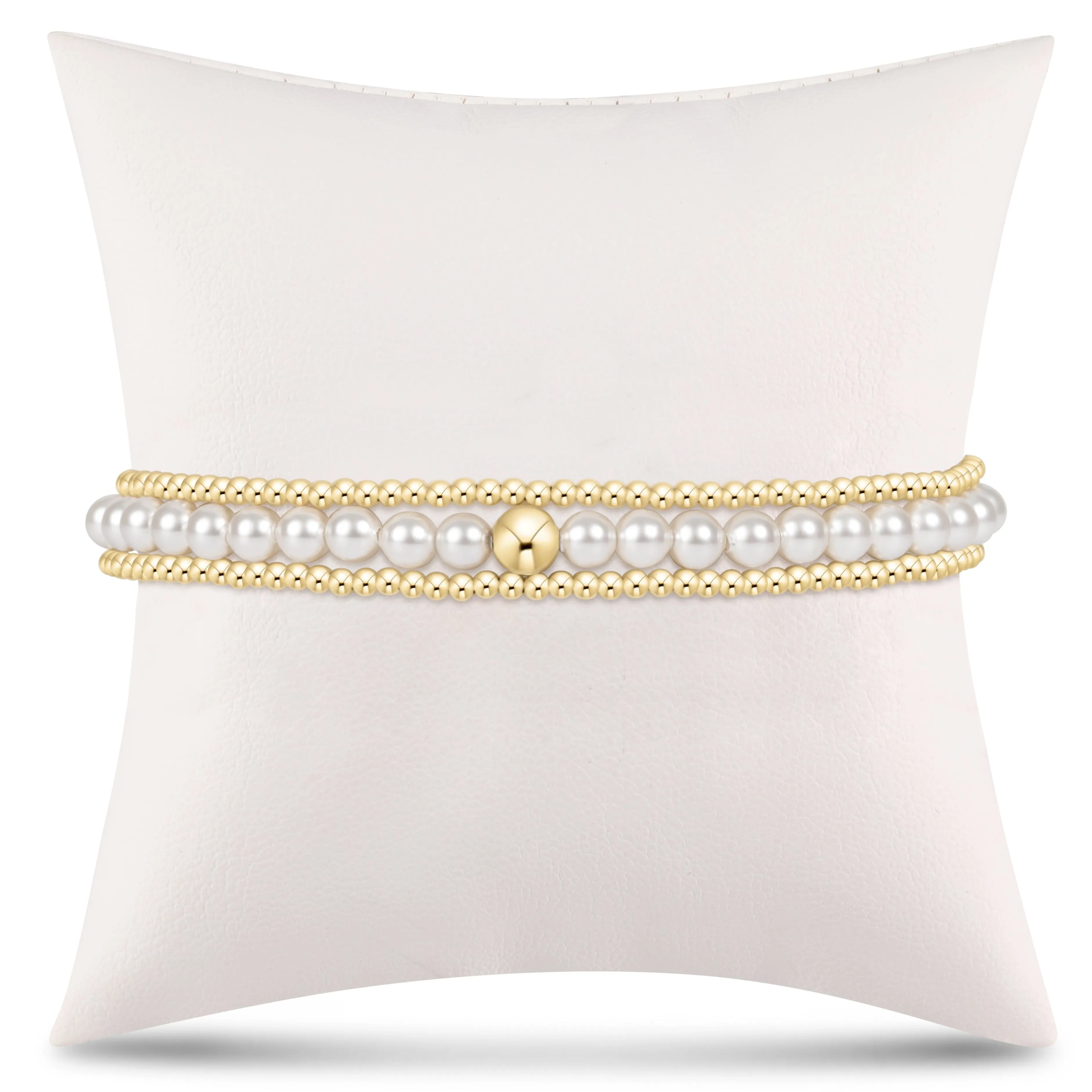 enewton Extends - simply classic pearl stack - 4mm - stack of 3 sold by enewton