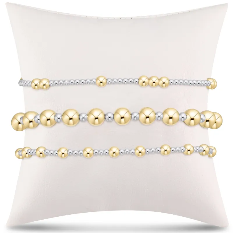 elevate the everyday gift stack - mixed metal sold by enewton