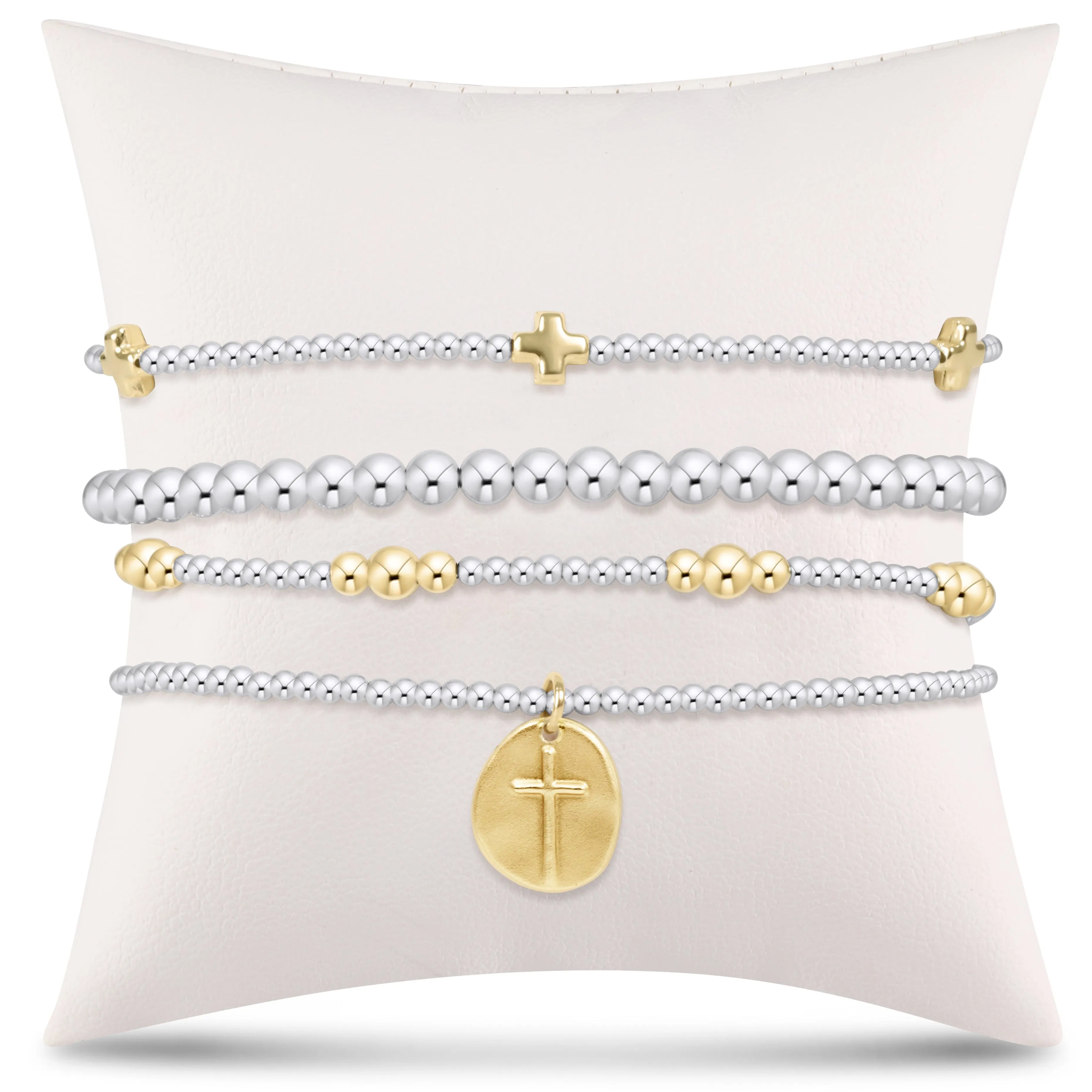 e's go-to gift stack - mixed metal small inspire sold by enewton