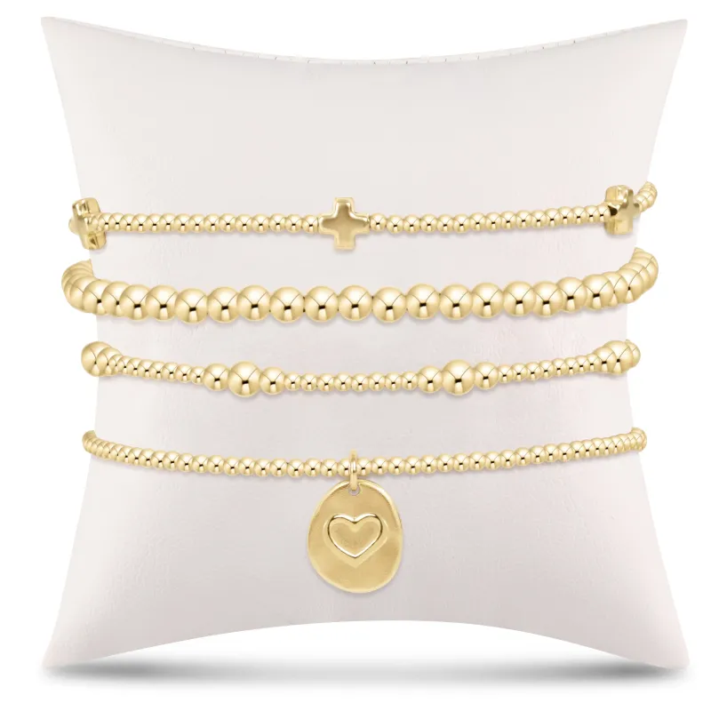 e's go-to gift stack - gold small inspire love sold by enewton
