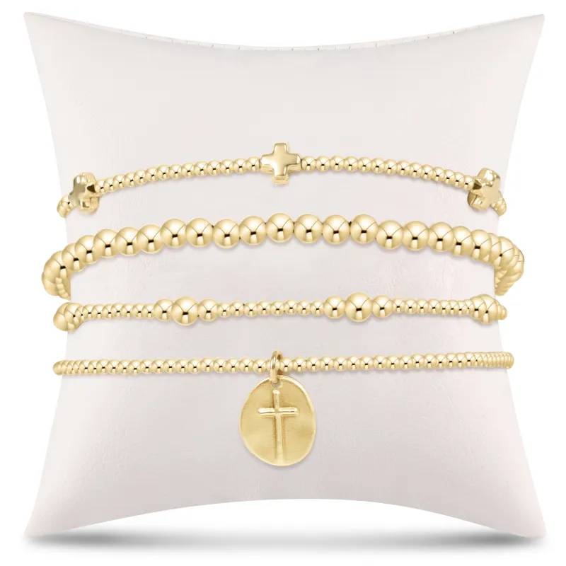 e's go-to gift stack - gold small inspire sold by enewton