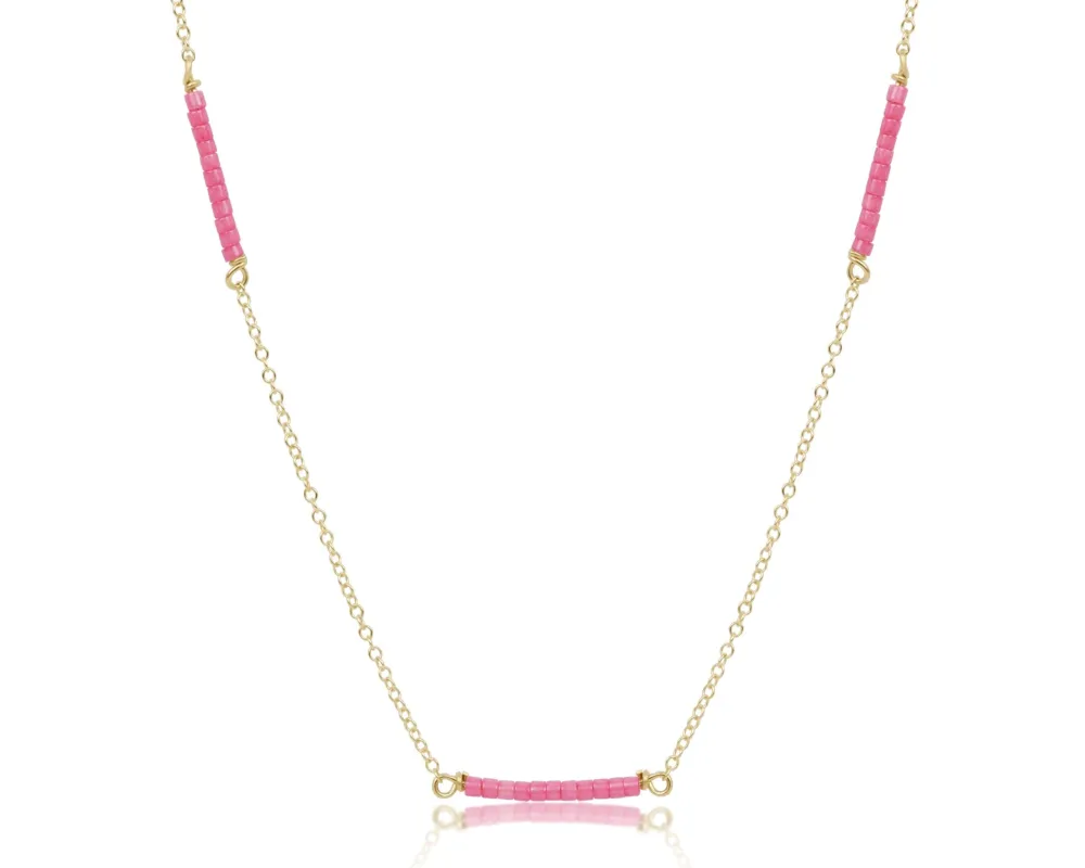15" Choker Simplicity Chain Gold - Hope Bliss - Bubblegum made by enewton