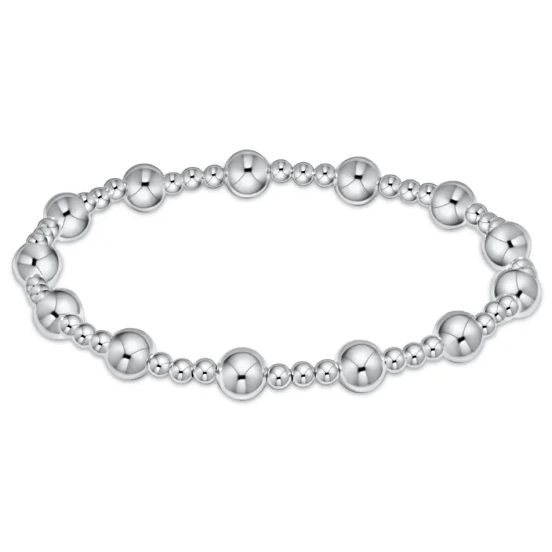 Classic Sincerity Pattern 6mm Bead Bracelet - Sterling sold by enewton