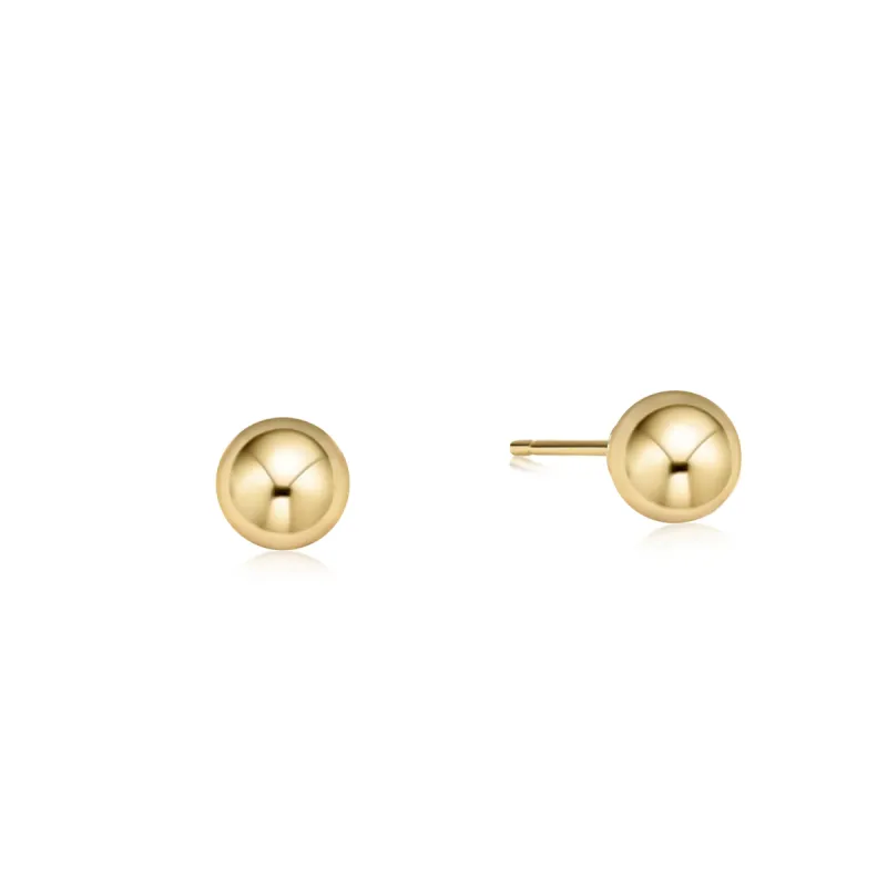 classic 6mm ball stud - gold sold by enewton