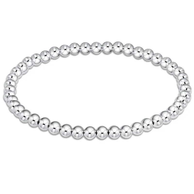 Classic Sterling 4mm Bead Bracelet sold by enewton