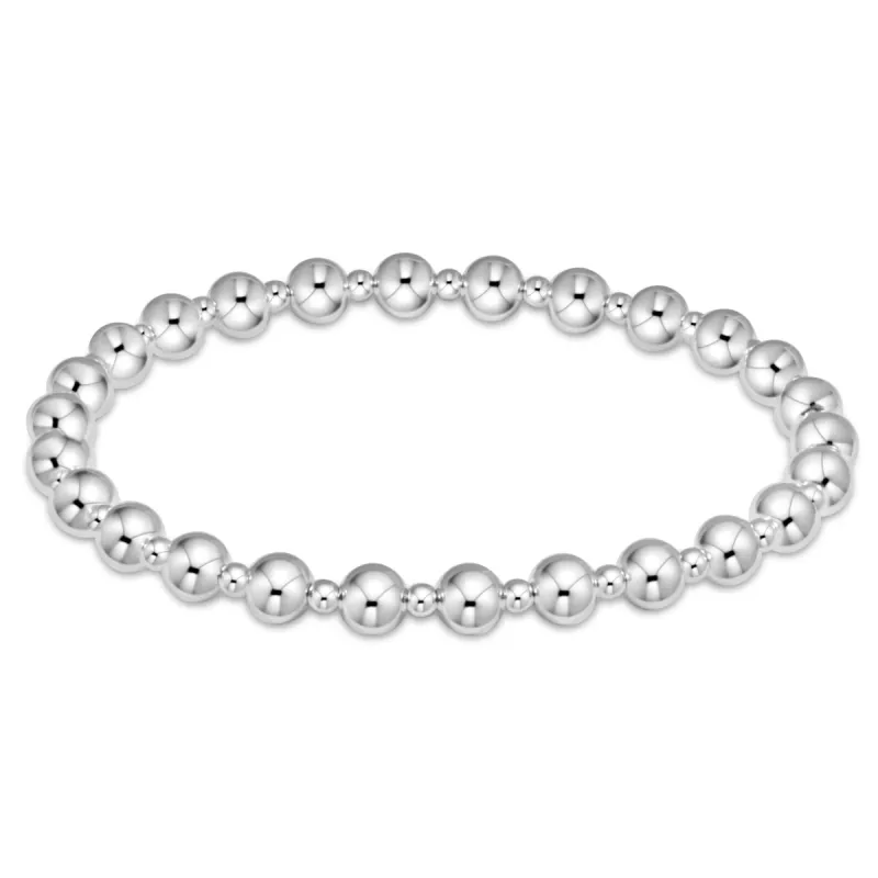 Classic Grateful Pattern 5mm Bead Bracelet - Sterling sold by enewton