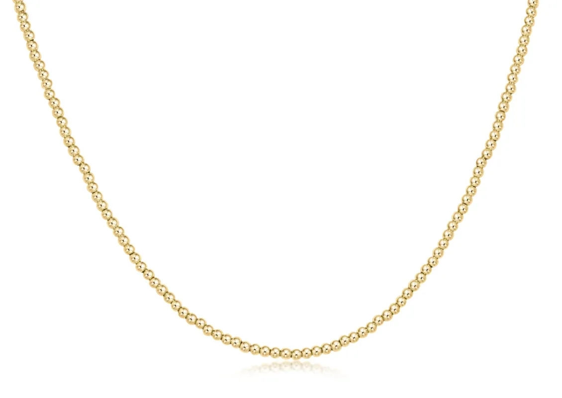 Choker Classic Gold 2mm Bead sold by enewton