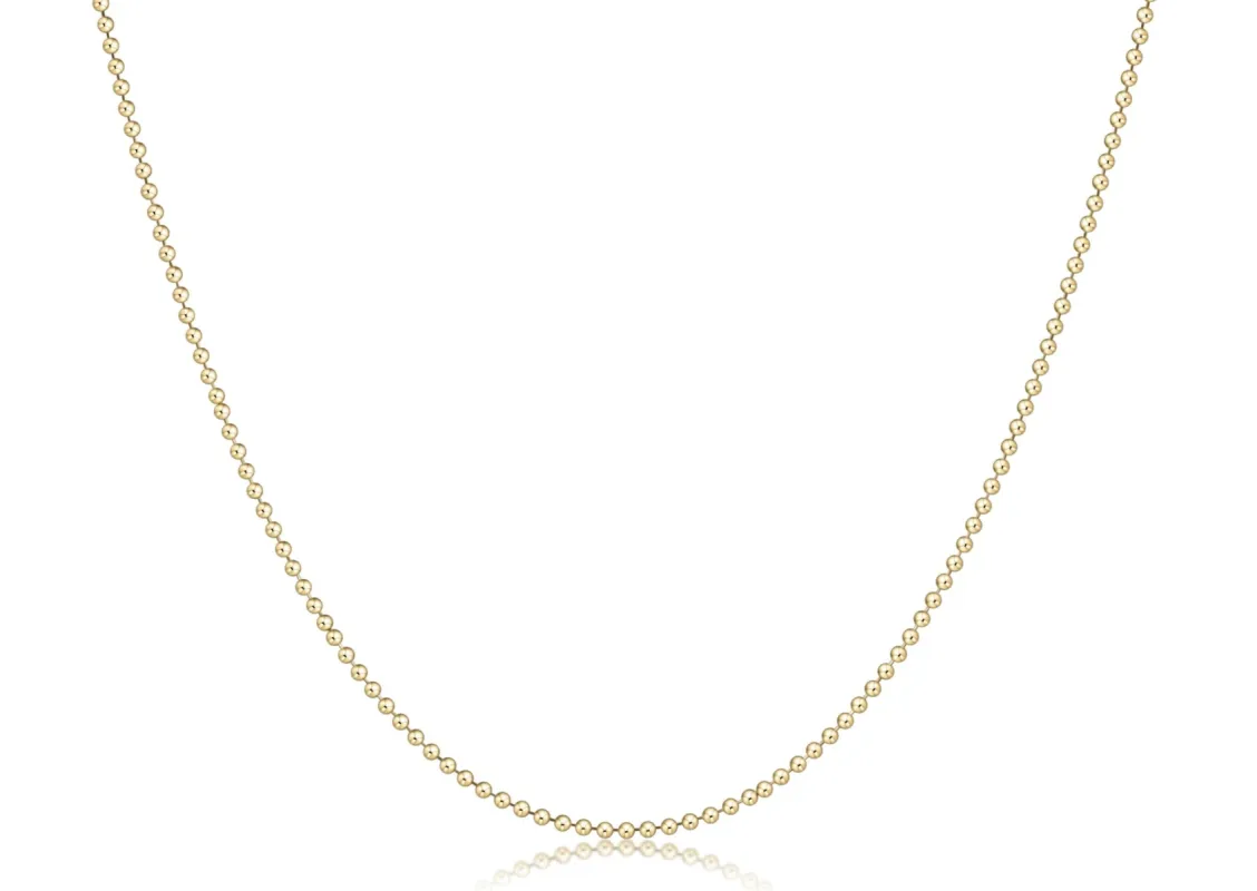Choker Classic Beaded Chain - Gold sold by enewton
