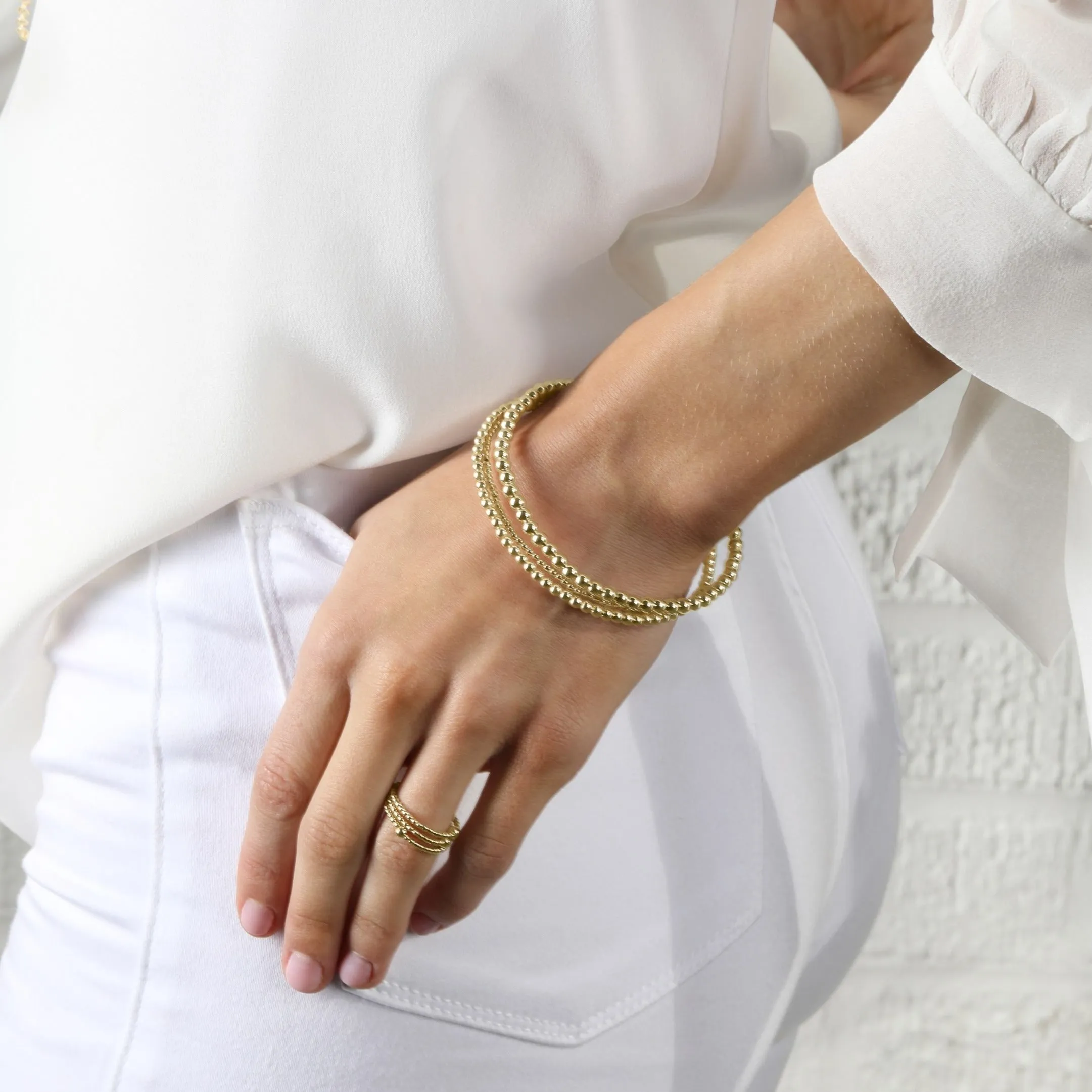 Classic Beaded Bangle Stack sold by enewton product image thumbnail 2
