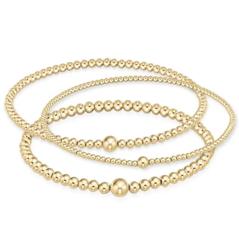 Classic Beaded Bangle Stack sold by enewton