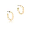 Round Gold 1" Post Hoop - 4mm sold by enewton