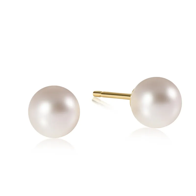 Classic 10mm Ball Stud - Pearl sold by enewton