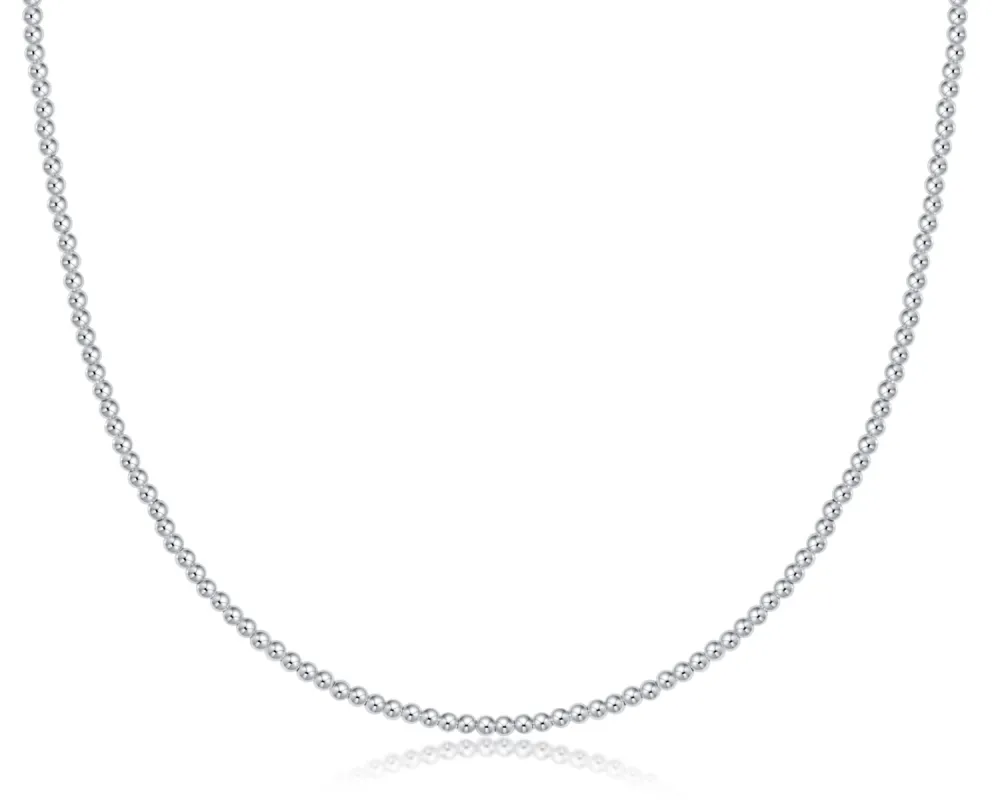 Choker Classic Sterling 2mm Bead sold by enewton