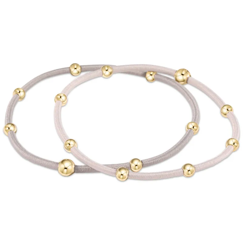 "e"ssentials bracelet stack of 2 - neutral set sold by enewton