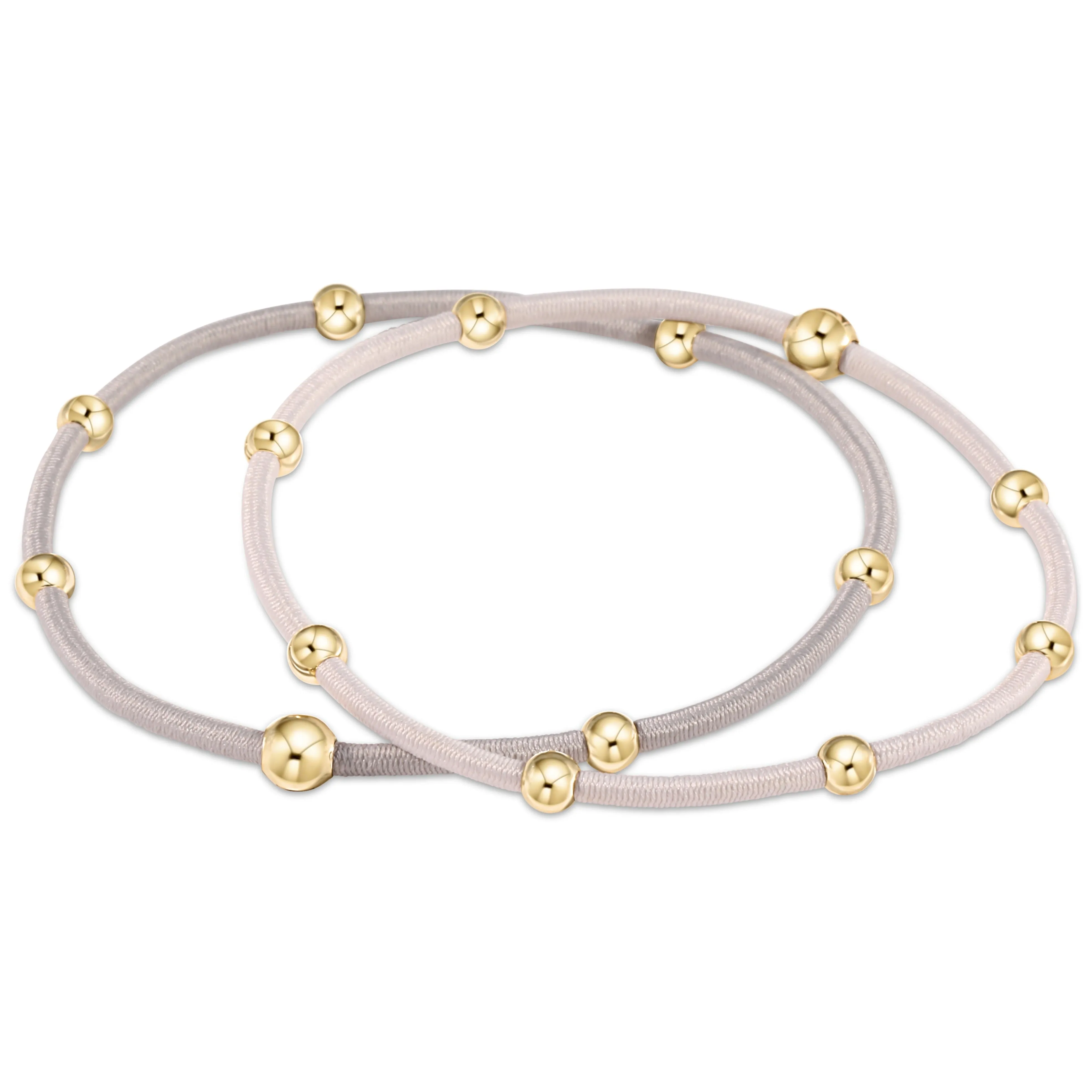 "e"ssentials bracelet stack of 2 - neutral set sold by enewton
