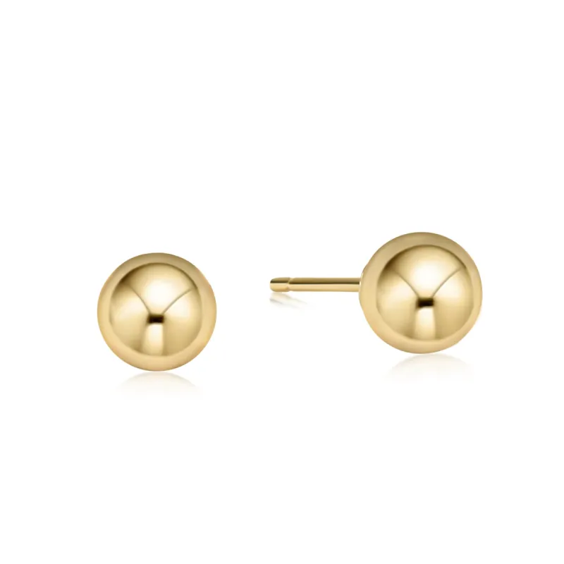 classic 8mm ball stud - gold sold by enewton